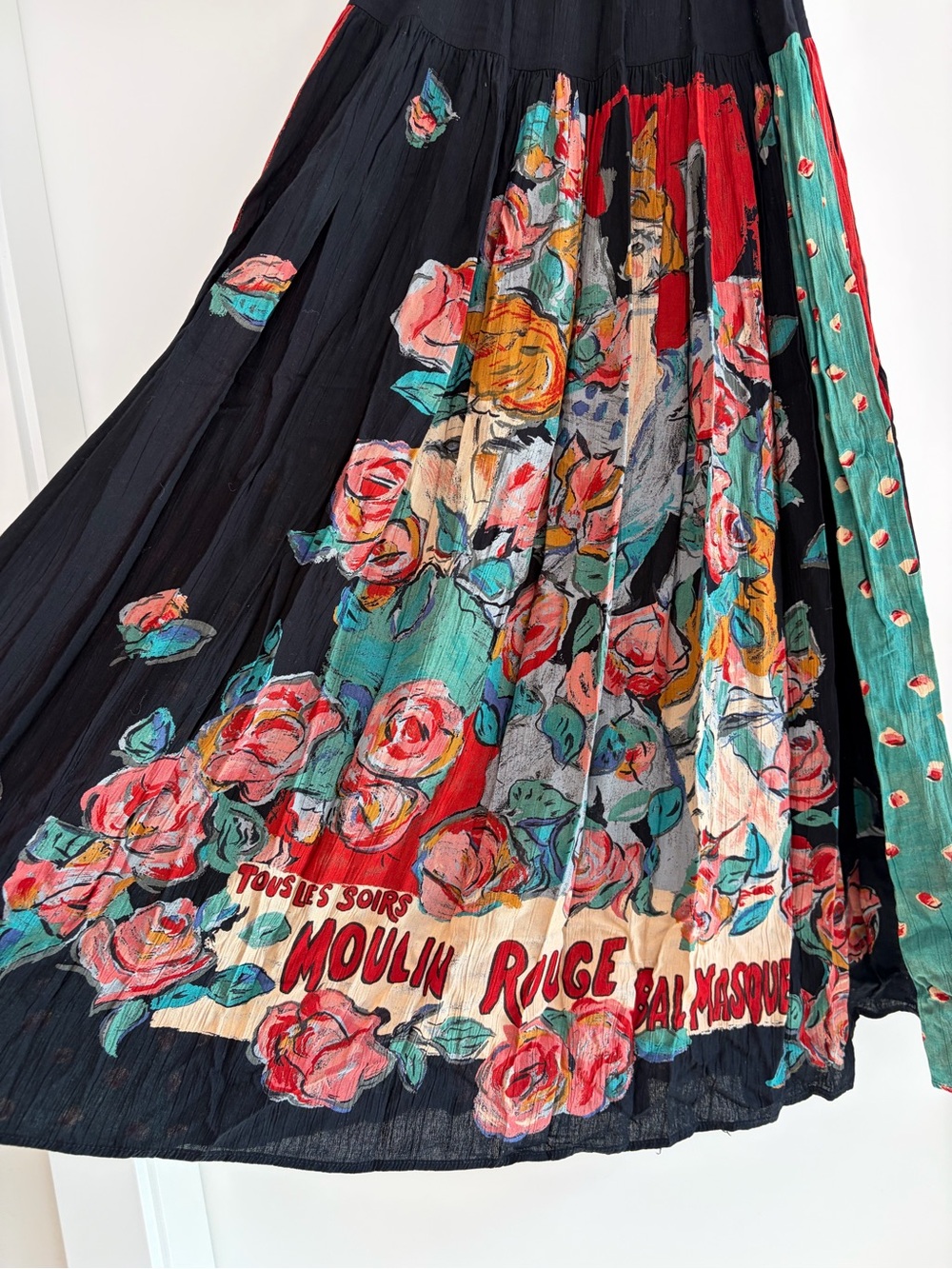 Vintage Carole Little Moulin Rouge Midi Skirt 10